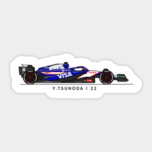 F1  Yuki Tsunoda VCARB Fan shirt Sticker